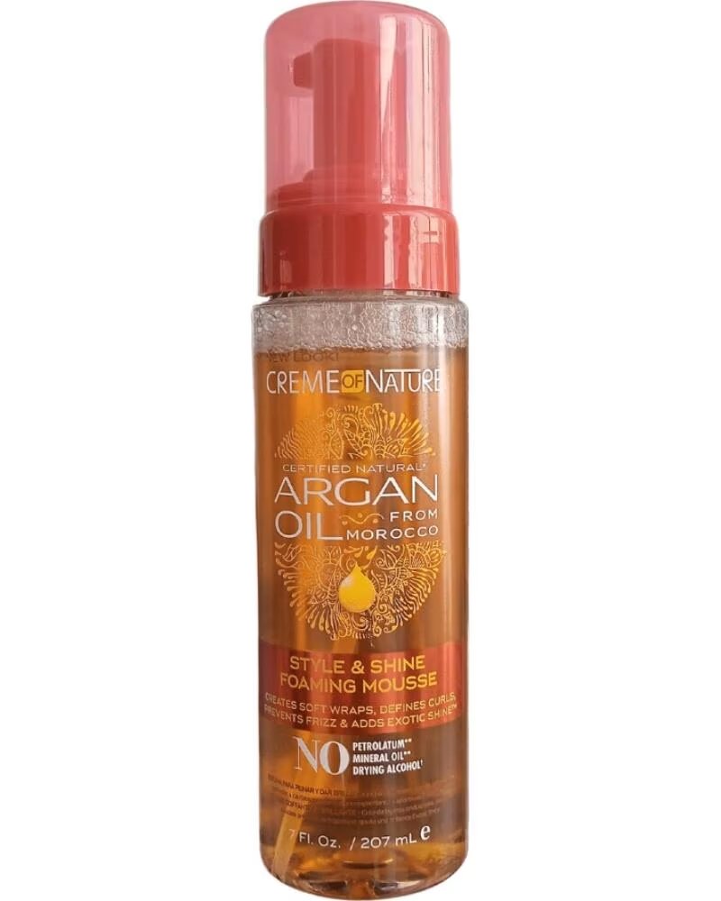 CREME OF NATURE Argan Style and Shine Foaming Mousse 207ml