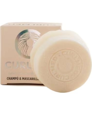 CURLMED Champu Mascarilla Solido Proteinas Todo Tipo de Cabellos 70g