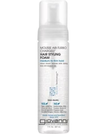 GIOVANNI Eco Chic Mousse Air-turbo Charged Hair Styling Foam 207ml