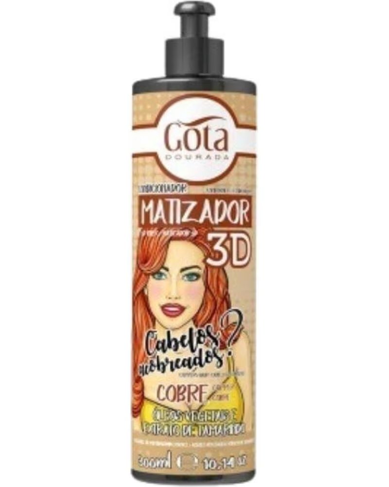 GOTA DOURADA APRÈS-SHAMPOOING MATIFIANT 3D CUIVRÉ 120ML