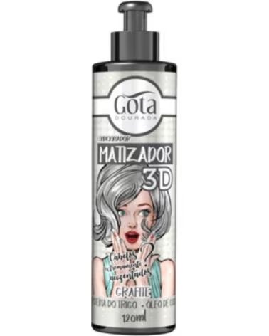 GOTA DOURADA APRÈS-SHAMPOOING MATIFIANT 3D GRAFITE 120ML
