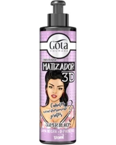 GOTA DOURADA Acondicionador Matizador 3D Super Black 120ml
