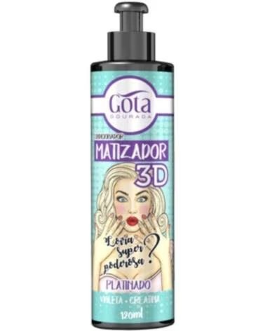 GOTA DOURADA Acondicionador Matizador 3D Platinado 120ml