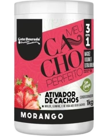 GOTA DOURADA Meu Cacho Perfeito Activador Morango 1K