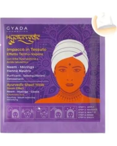 GYADA COSMETICS Gyada Cabello Hyalurvedic Impacco Ayurvedico In Tessuto Purificante Neem Moringa Henne Neutro 60ml