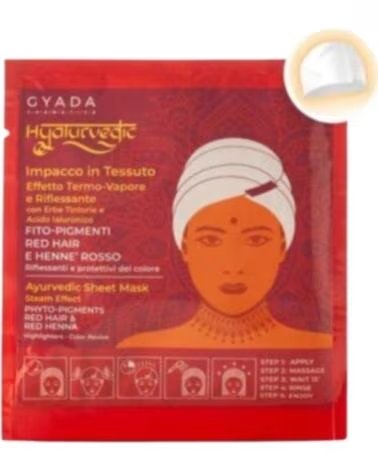 GYADA COSMETICS Gyada Cabello Hyalurvedic Impacco Ayurvedico In Tessuto Riflessante Red Hair 60ml