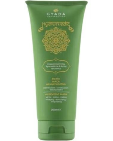 GYADA COSMETICS Gyada Cabello Hyalurvedic Impacco Ayurvedico Mask Fortificante - Methi Maca Henne Neutro 200ml