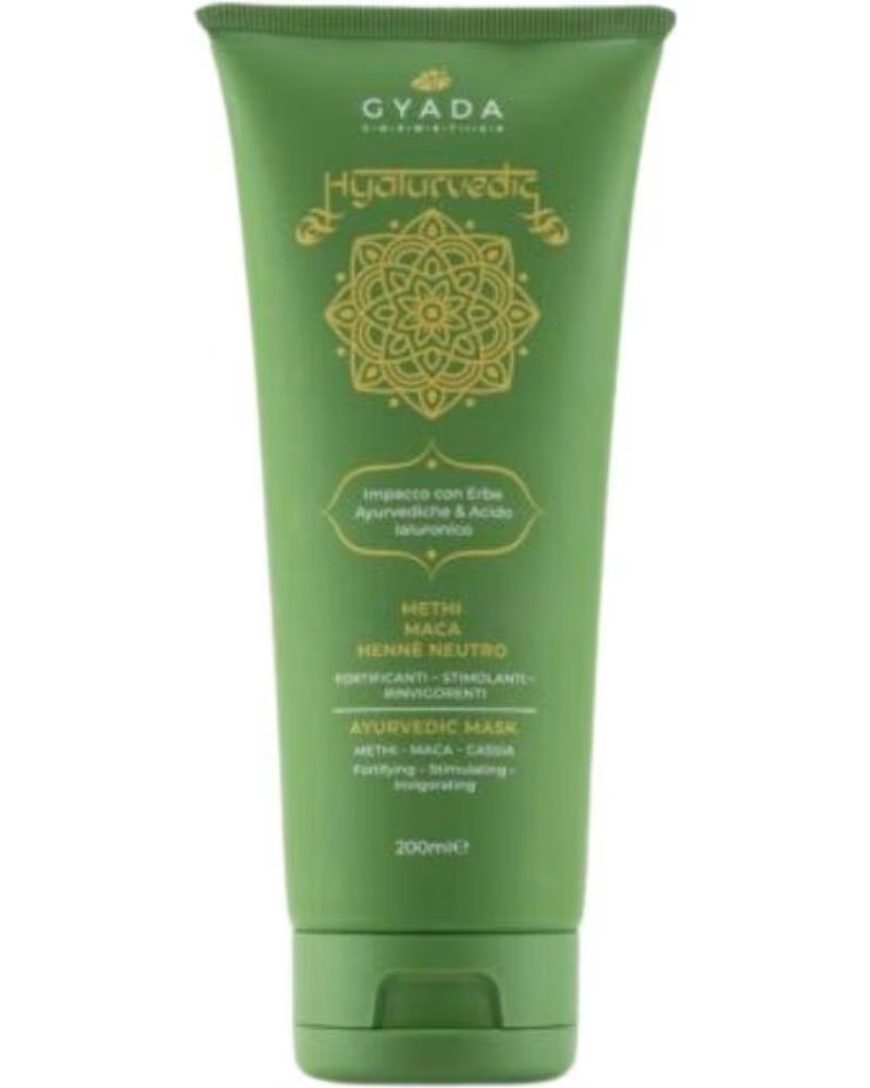 GYADA COSMETICS Gyada Cabello Hyalurvedic Impacco Ayurvedico Mask Fortificante - Methi Maca Henne Neutro 200ml