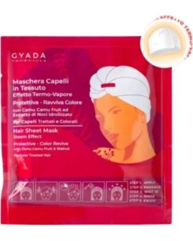 GYADA COSMETICS Gyada Cabello Maschera In Tessuto Effetto Termo-Vapore - Protettiva E Ravviva Colore