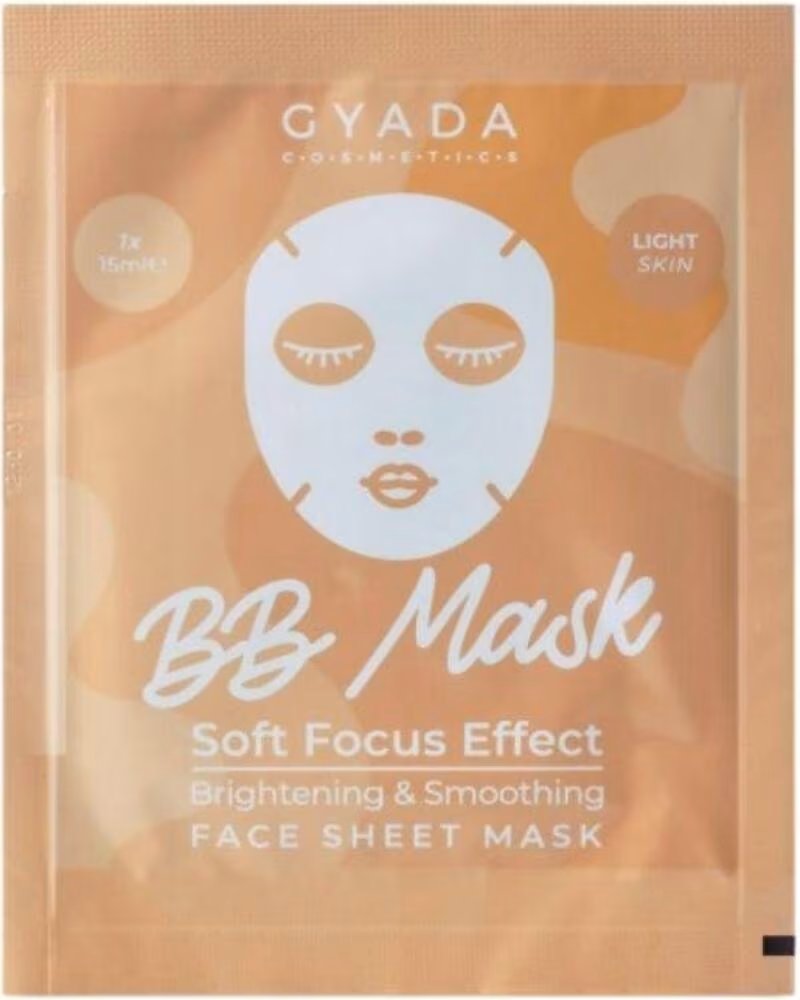 GYADA COSMETICS Gyada Facial BB Mask - Brightening Smoothing Sheet Mask - Light