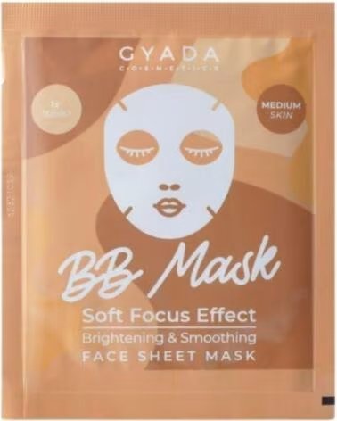 GYADA COSMETICS Gyada Facial BB Mask - Brightening Smoothing Sheet Mask - Medium
