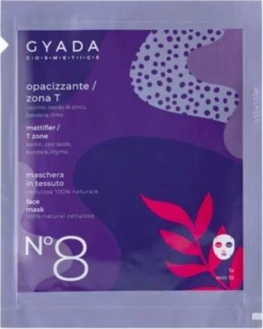 GYADA COSMETICS Gyada Facial Maschera In Tessuto N 8 - Opacizzante - Zona-T 15ml