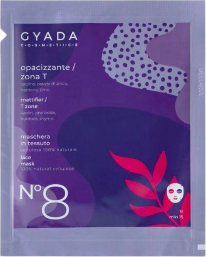 GYADA COSMETICS Gyada Facial Maschera In Tessuto N 8 - Opacizzante - Zona-T 15ml