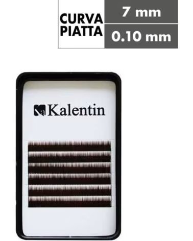 KALENTIN LASHES Kalentin Extension de Cejas Planas Marron Oscuro 7mm