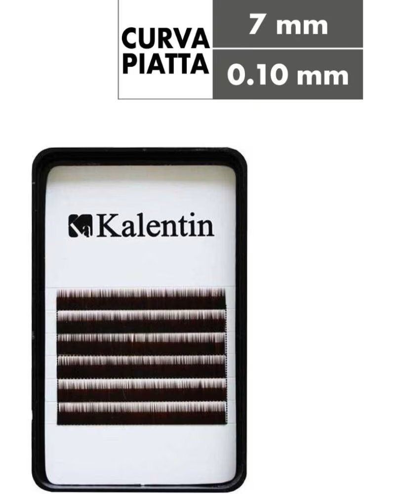 KALENTIN LASHES Kalentin Extension de Cejas Planas Negras 7mm