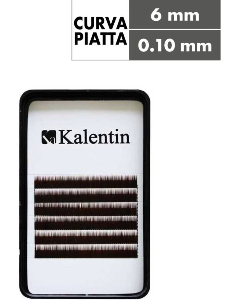 KALENTIN LASHES Kalentin Extension de Cejas Planas Negras 6mm