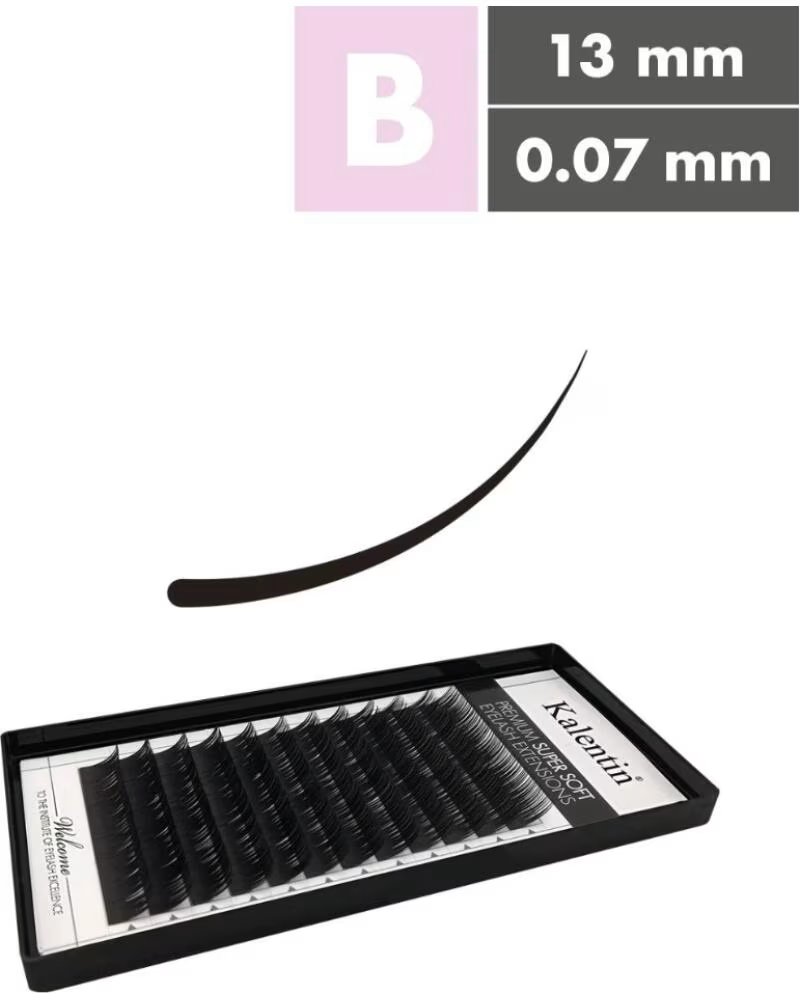 KALENTIN LASHES Kalentin Extensiones De Pestanas Clasicas Curva B 0 07 13mm