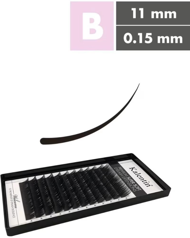 KALENTIN LASHES Kalentin Extensiones De Pestanas Clasicas Curva B 0 15 11mm