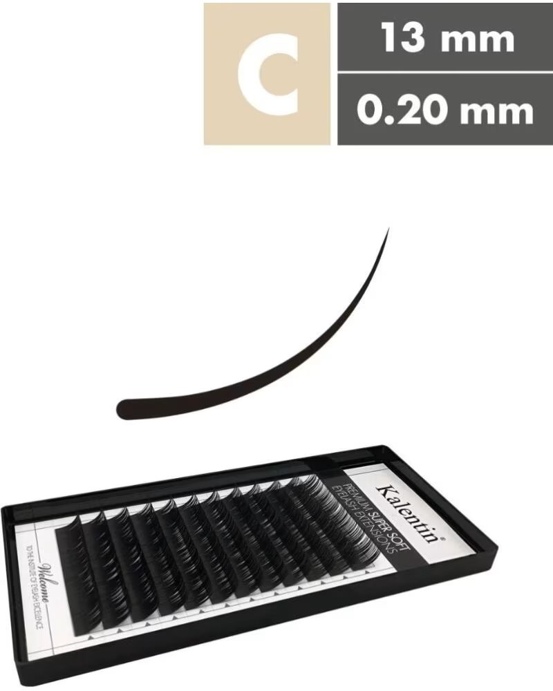 KALENTIN LASHES Kalentin Extensiones De Pestanas Clasicas Curva C 0 20 13mm