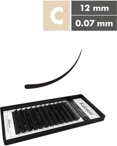 KALENTIN LASHES Kalentin Extensiones De Pestanas Clasicas Curva C 0 07 12mm