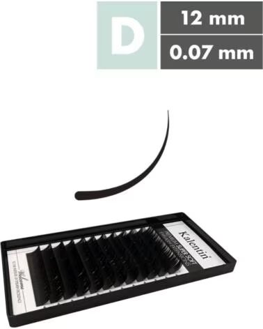 KALENTIN LASHES Kalentin Extensiones De Pestanas Clasicas Curva D 0 07 12mm