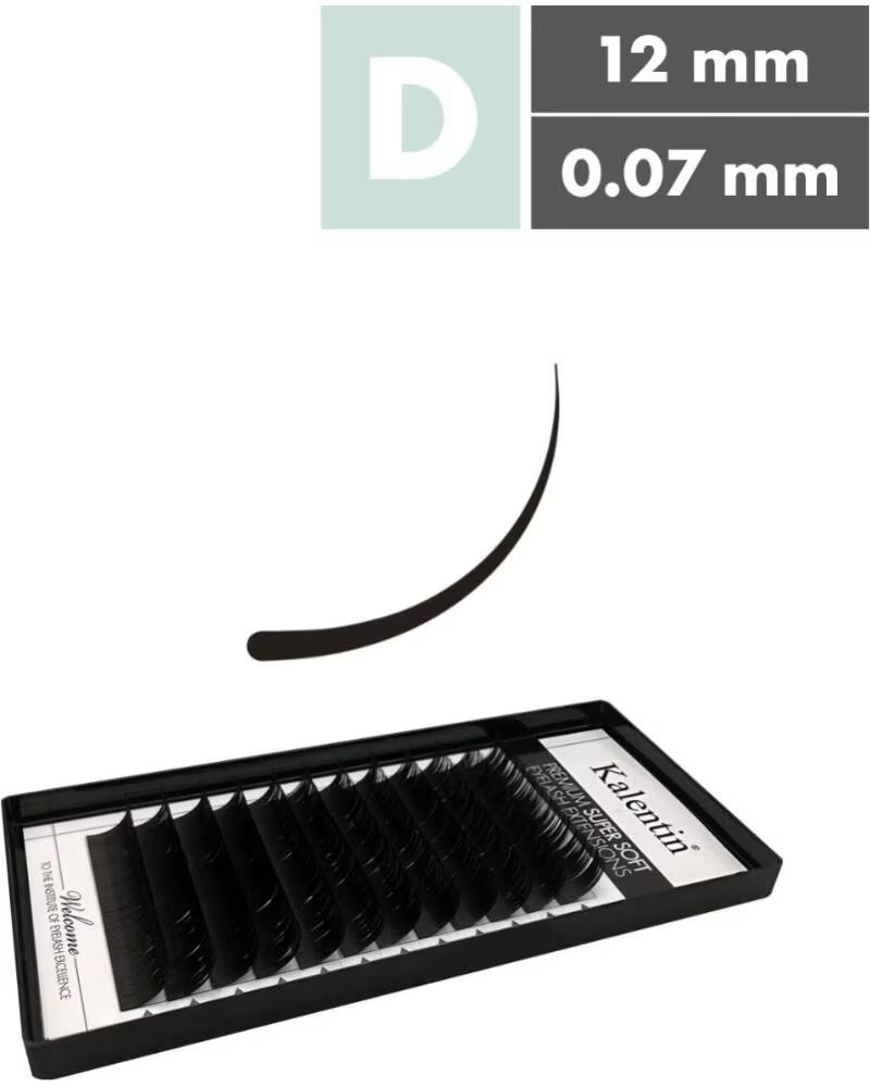 KALENTIN LASHES Kalentin Extensiones De Pestanas Clasicas Curva D 0 07 12mm