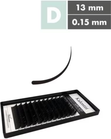 KALENTIN LASHES Kalentin Extensiones De Pestanas Clasicas D Curl 015 13mm