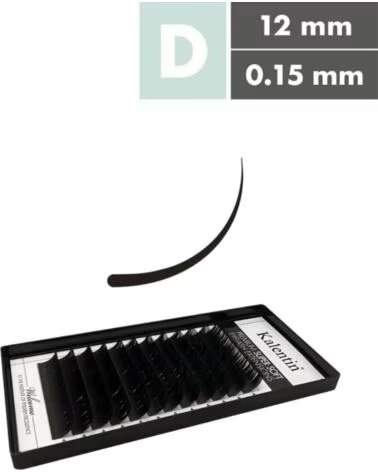KALENTIN LASHES Kalentin Extensiones De Pestanas Clasicas Curva D 0 15 12mm