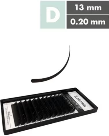 KALENTIN LASHES Kalentin Extensiones De Pestanas Clasicas D Curl 020 13mm
