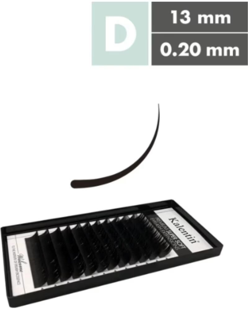 KALENTIN LASHES Kalentin Extensiones De Pestanas Clasicas D Curl 020 13mm