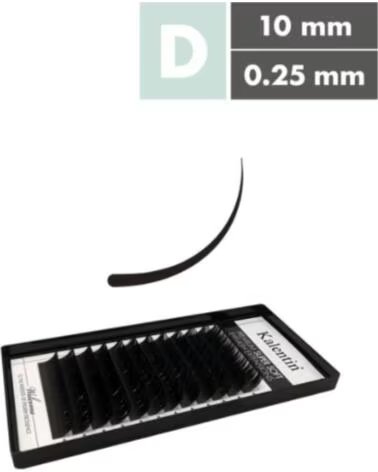 KALENTIN LASHES Kalentin Extensiones De Pestanas Clasicas D Curl 025 10mm