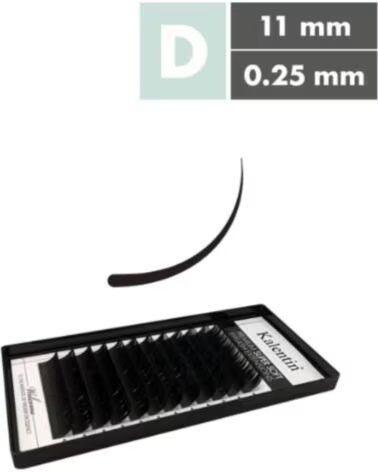 KALENTIN LASHES Kalentin Extensiones De Pestanas Clasicas D Curl 025 11mm