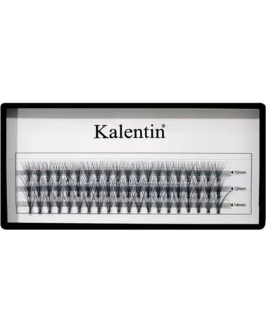 KALENTIN LASHES Kalentin Pestanas Individuales Con Nudo Plano 12mm