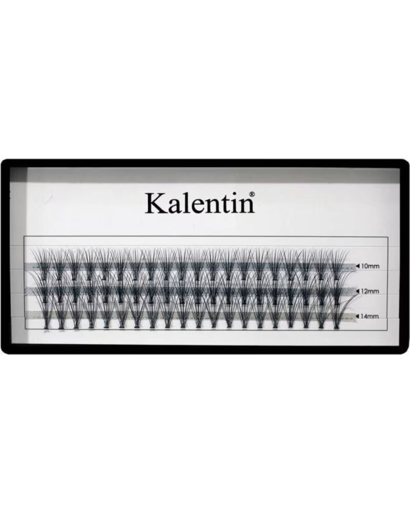 KALENTIN LASHES Kalentin Pestanas Individuales Con Nudo Plano 12mm