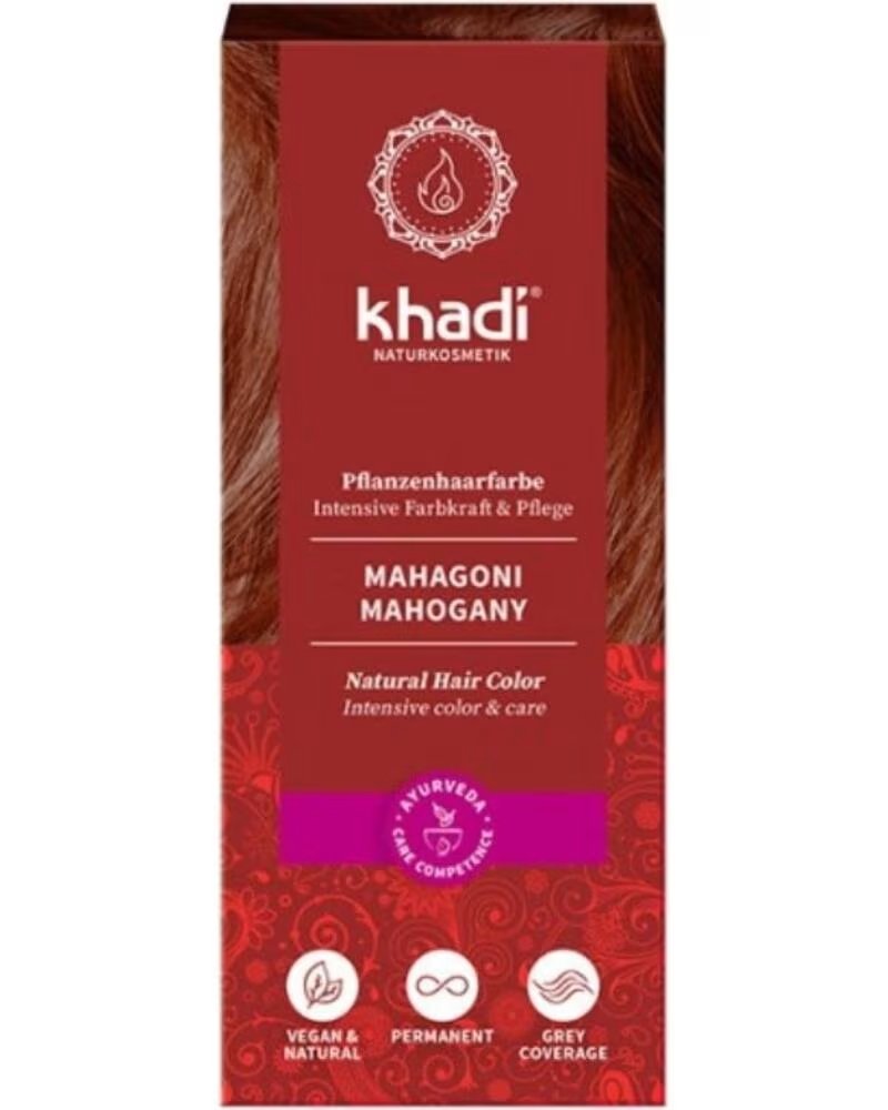 KHADI Henna Bio Castano Caoba - Mahogany 100g