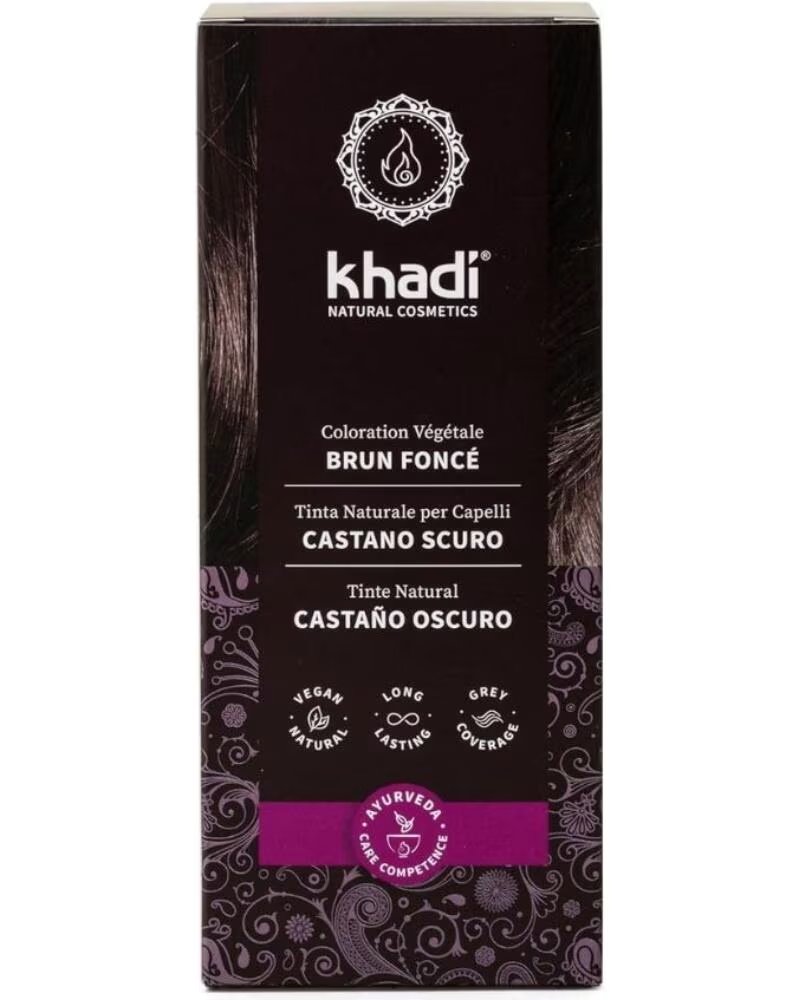 KHADI Henna Bio Castano Oscuro 100g