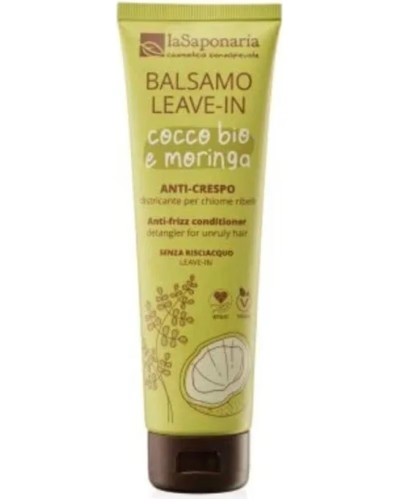 LA SAPONARIA Acondicionador Leave In Coco organico y Moringa 150ml