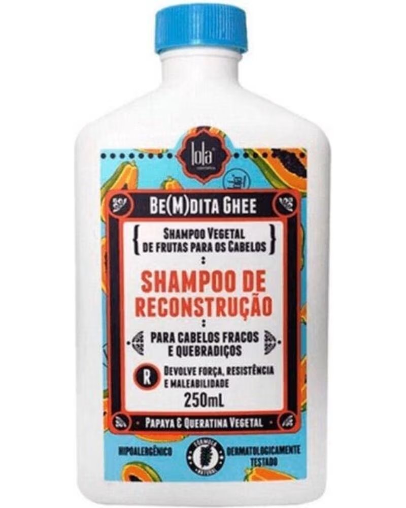 LOLA COSMETICS BeMdita Ghee Champu Reconstrucão Papaya E Queratina Vegetal 250ml