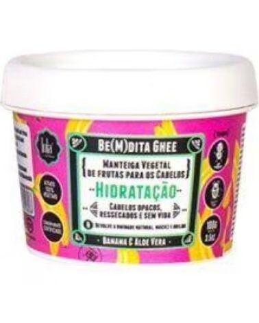 LOLA COSMETICS BeMdita Ghee Mascara Hidratacao Banana E Aloe Vera 100g