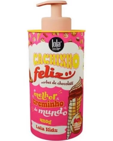 LOLA COSMETICS KIDS CACHINHO FELIZ SORBETE DE CHOCOLATE CREME DE PENTEAR 450G