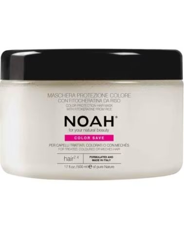 NOAH 2 4 Mascarilla capilar natural con proteccion de color para cabello tenido 500ml