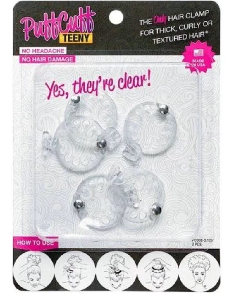 PUFFCUFF TEENY CLEAR 0,75 POLEGADAS 5 PCS