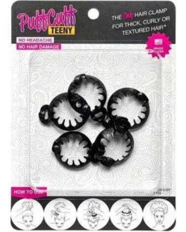 PUFFCUFF TEENY BLACK - 0,75 POLEGADAS 5 PCS