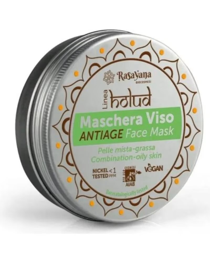 RASAYANA BIOCOSMESI MASQUE VISAGE HOLUD ANTI-ÂGE PEAU MIXTE À GRASSE 60ML