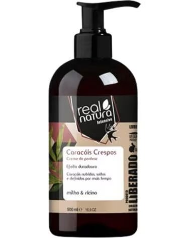 REAL NATURA CARACOIS CRESPOS CREME DE PENTEAR 500ML