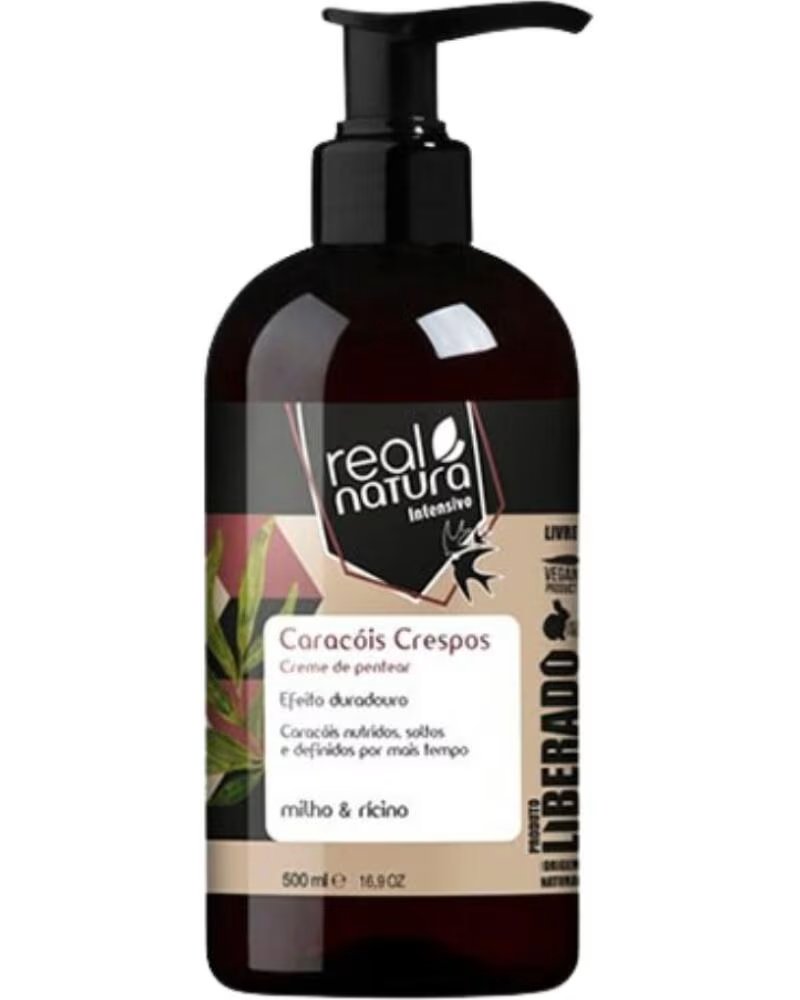 REAL NATURA CARACOIS CRESPOS CREME DE PENTEAR 500ML