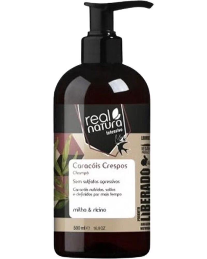 REAL NATURA CARACOIS CRESPOS SHAMPOO 500ML