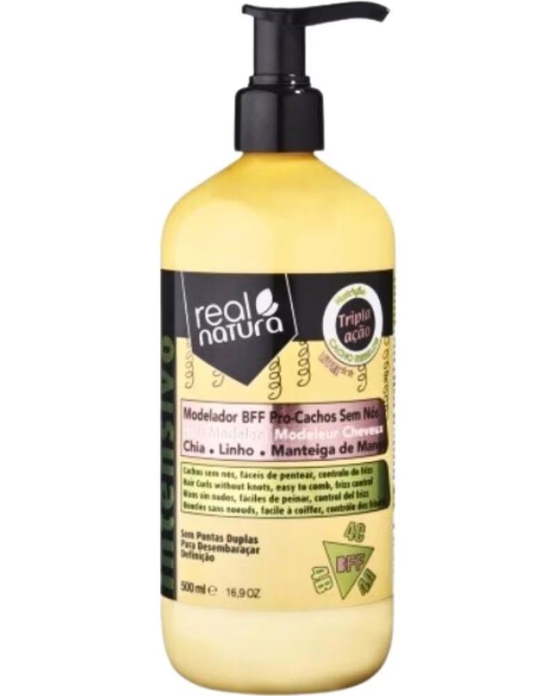 REAL NATURA PRO-CACHOS SEM NOS MODELADOR BFF 500ML