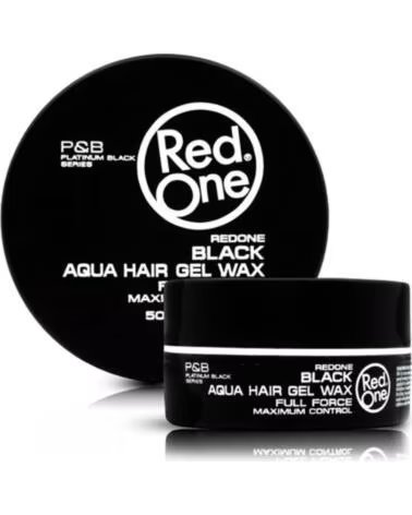 RED ONE Hair Styling Aqua Hair Gel Wax Black 50ml
