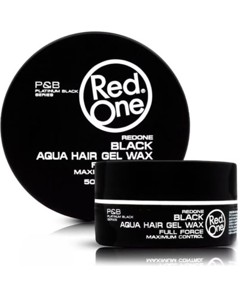 RED ONE Hair Styling Aqua Hair Gel Wax Black 50ml